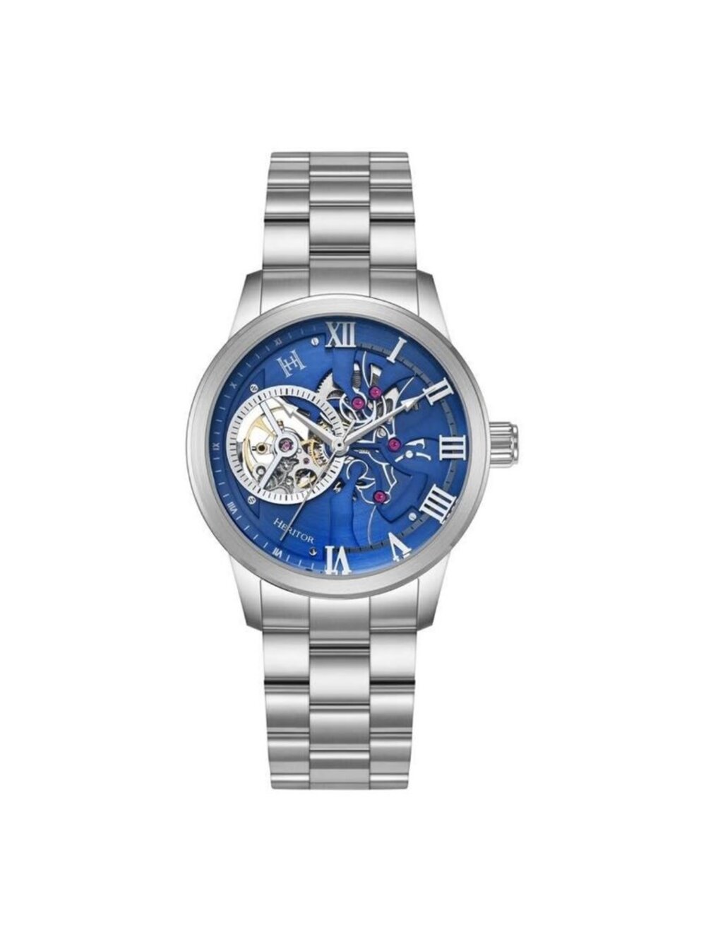 NWT Heritor August Automatic Blue Dial Men's Watch